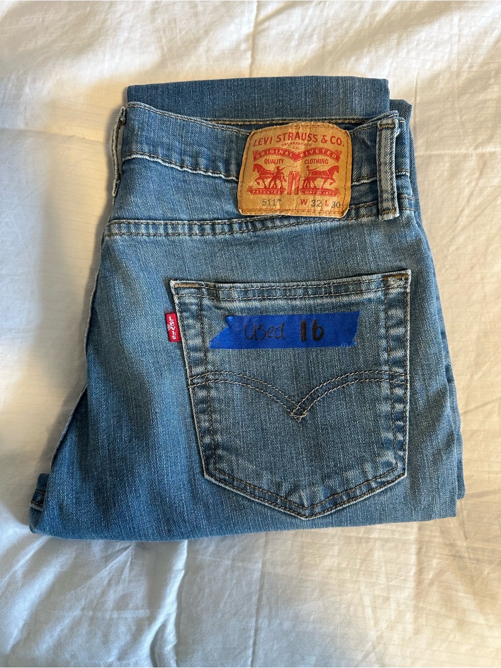 Levi's Men’s Light Blue Straight Leg Jeans